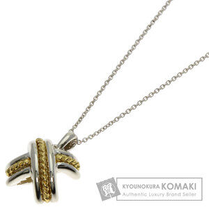Tiffany Signature Necklace Silver Yellow Gold Co
